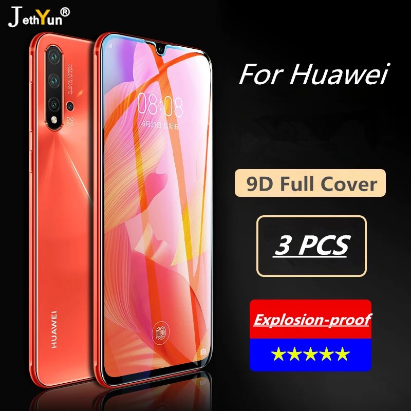 3 шт. полное покрытие закаленное стекло для Huawei P20 P30 Pro Mate 20 10 Lite Защитная пленка