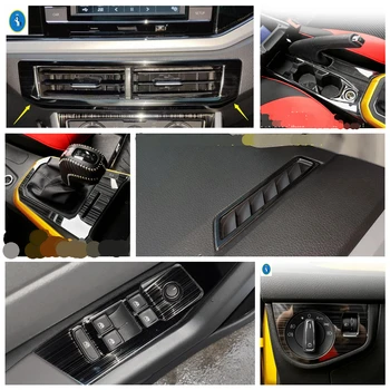 Black Brushed Interior Refit Kit Gearbox / Armrest Lift Button / Center Air AC Panel Cover Trim For VW Volkswagen Polo 2019 2020
Black Brushed Interior Refit Kit Gearbox / Armrest Lift Button / Center Air AC Panel Cover Trim For VW Volkswagen Polo 2019 2020