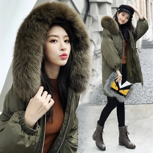 2017 Winter New Style Korean-style Cotton-padded Clothes Women's Mid-length Thickening Large Fur Collar Hooded down Coat Solid C
2017 Winter New Style Korean-style Cotton-padded Clothes Women's Mid-length Thickening Large Fur Collar Hooded down Coat Solid C