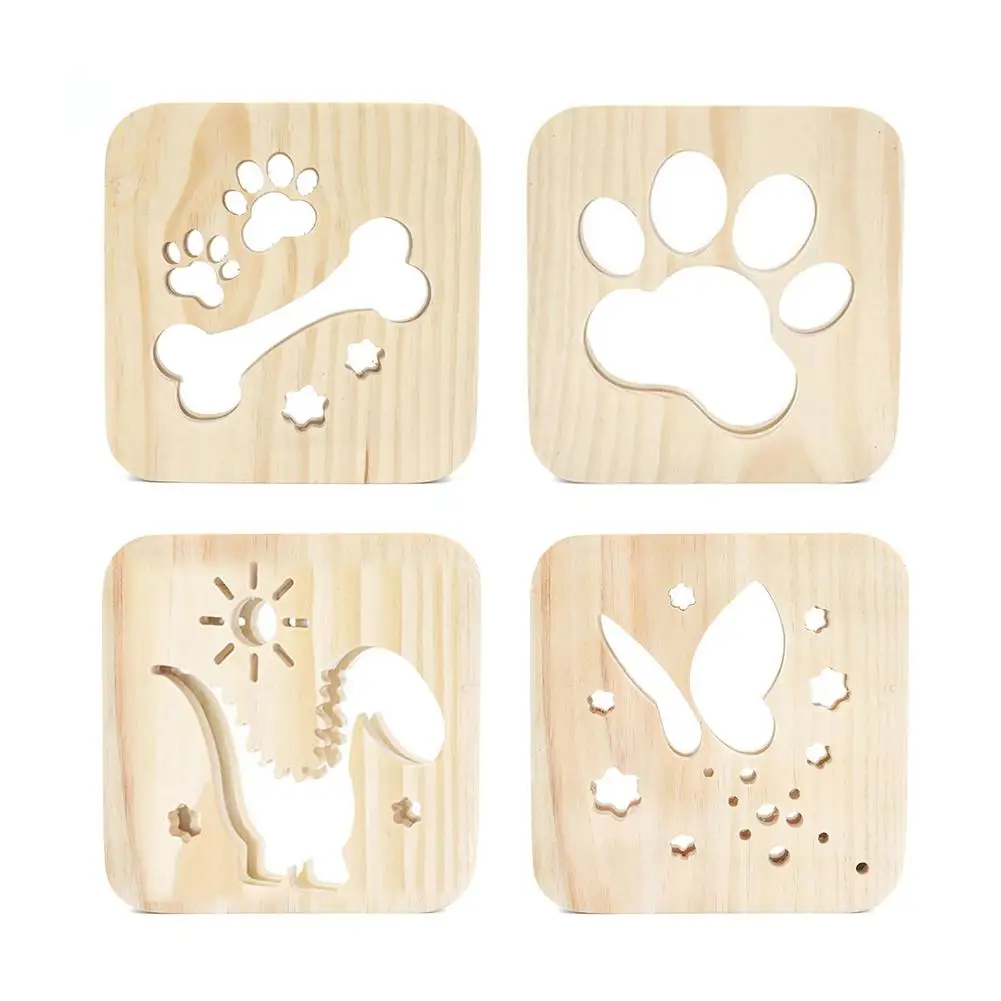 3D Cartoon Wooden LED Night Light Bedroom Warm-white Desk Lamp Home Decoration Rugged Durable with Long Lasting Life
3D Cartoon Wooden LED Night Light Bedroom Warm-white Desk Lamp Home Decoration Rugged Durable with Long Lasting Life