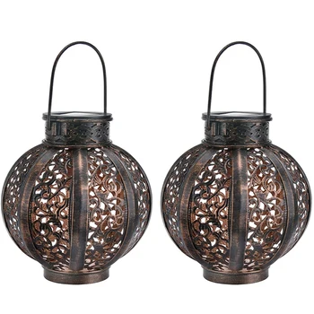2 Pieces of Hanging Solar Lanterns, Outdoor Solar Garden Lights for Patio Tree Fence Patio Decoration 6 Lumens, Brown
2 Pieces of Hanging Solar Lanterns, Outdoor Solar Garden Lights for Patio Tree Fence Patio Decoration 6 Lumens, Brown