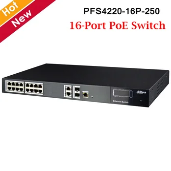 Dahua 16-Port PoE Switch PFS4220-16P-250 Spanning tree protocol STP/RSTP Support one-key recovery of IP address & user password
Dahua 16-Port PoE Switch PFS4220-16P-250 Spanning tree protocol STP/RSTP Support one-key recovery of IP address & user password