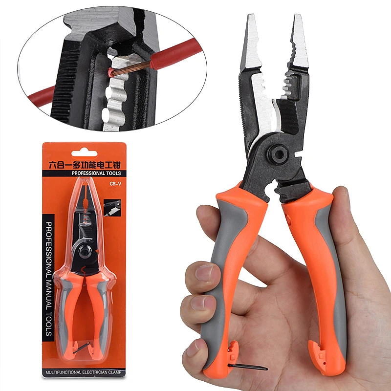 QHTITEC HANDTOOLS Wire Cutter Automatic Stripper Multifunctional Stripping Tools Crimping Pliers Terminal 0.2-6.0mm2 Hand Tool
QHTITEC HANDTOOLS Wire Cutter Automatic Stripper Multifunctional Stripping Tools Crimping Pliers Terminal 0.2-6.0mm2 Hand Tool