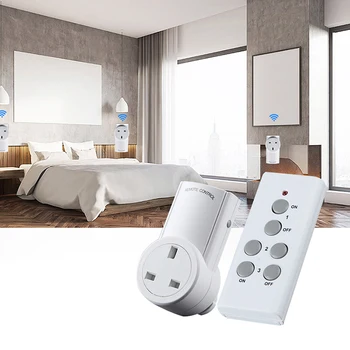 Quality New Wireless Outlet Remote Control Socket Light Switches House Power Outlet Light Switch Socket+Remote UK Connector Plug
Quality New Wireless Outlet Remote Control Socket Light Switches House Power Outlet Light Switch Socket+Remote UK Connector Plug