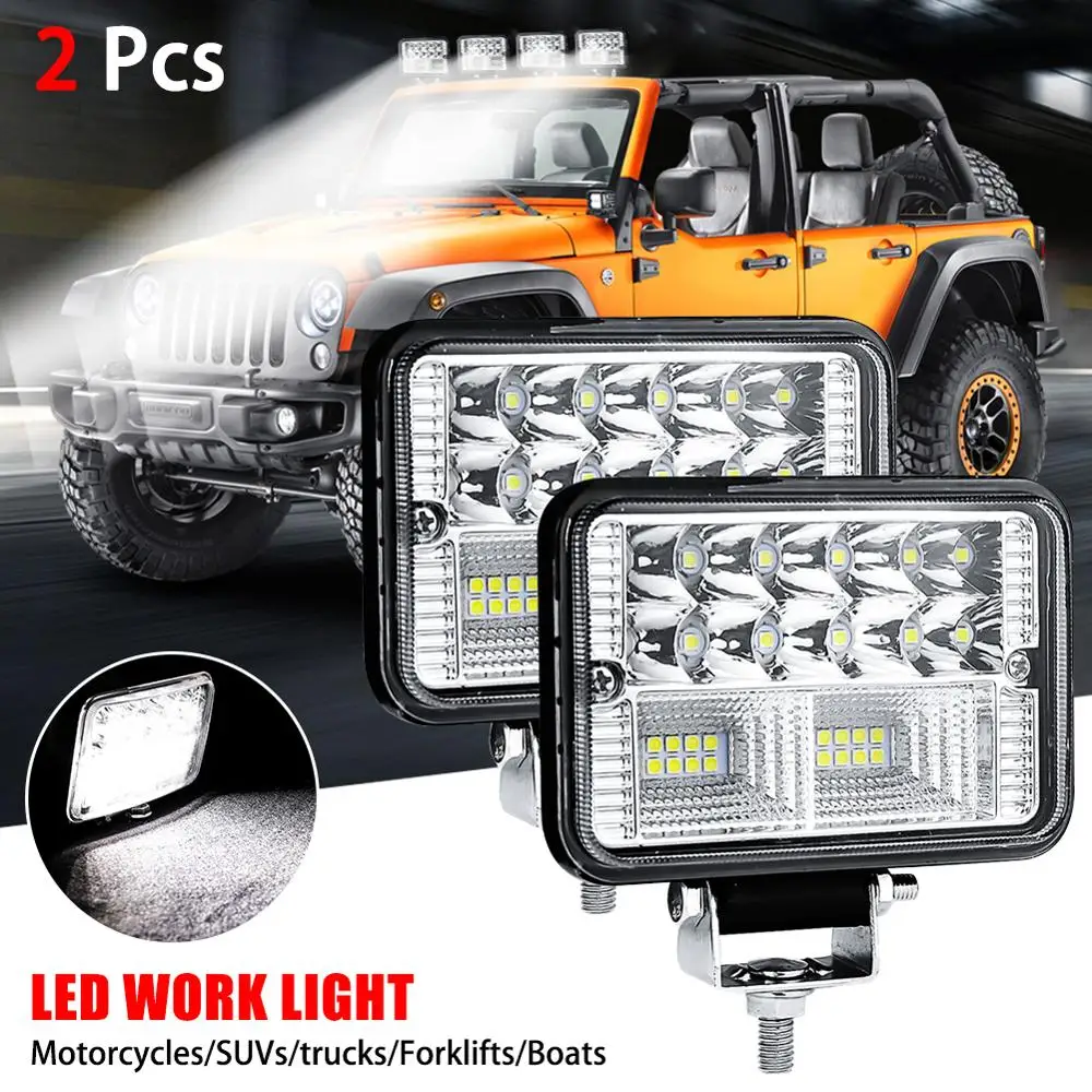 2PCS 78W 26 LED Work Light Flood Beam Bar Car SUV ATV Off-Road Driving Fog Lamps
2PCS 78W 26 LED Work Light Flood Beam Bar Car SUV ATV Off-Road Driving Fog Lamps