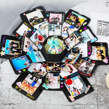 Practical Handmade Hexagon Surprise Explosion Boxes DIY Photo Album Scrapbook Presents Box Anniversary Birthday Presents
Practical Handmade Hexagon Surprise Explosion Boxes DIY Photo Album Scrapbook Presents Box Anniversary Birthday Presents