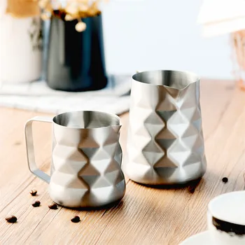 350ml / 600ml Stainless Steel Prismatic Designed Milk Frothing Pitcher Milk Jug Espresso Coffee Barista Craft Latte Cappuccino M
350ml / 600ml Stainless Steel Prismatic Designed Milk Frothing Pitcher Milk Jug Espresso Coffee Barista Craft Latte Cappuccino M