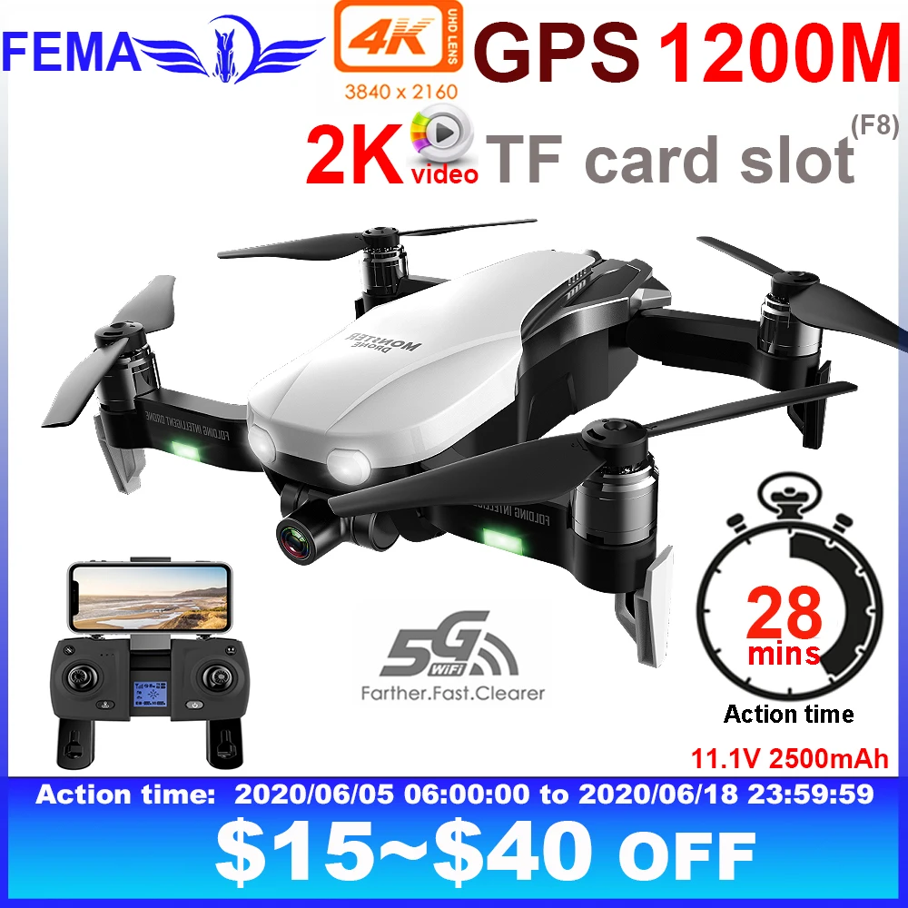 FEMA F8 Professional GPS Drone with 4K Hd Two-axis Gimbal Camera 5G Wifi FPV H3 RC Quadrocopter Brushless Quadcopter Dron
FEMA F8 Professional GPS Drone with 4K Hd Two-axis Gimbal Camera 5G Wifi FPV H3 RC Quadrocopter Brushless Quadcopter Dron