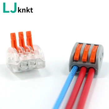 PCT-213 mini fast wire Connectors Flame retardant Universal Compact Wiring Connector push-in Terminal Block Gauge 28~12AWG
PCT-213 mini fast wire Connectors Flame retardant Universal Compact Wiring Connector push-in Terminal Block Gauge 28~12AWG