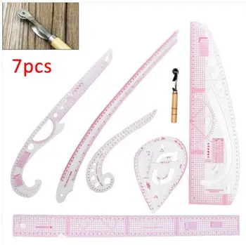 7 Pcs Curve Metric Sewing Ruler Set Yardstick Sleeve Arm Multifunction French Curve Rulers for Dressmaking Cutting Tailor Tools
7 Pcs Curve Metric Sewing Ruler Set Yardstick Sleeve Arm Multifunction French Curve Rulers for Dressmaking Cutting Tailor Tools