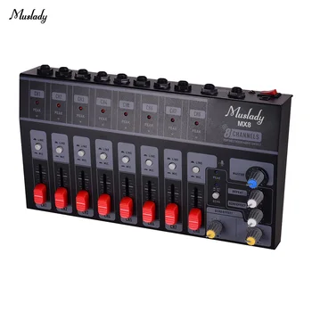 Muslady MX8 High-sensitive Portable 8 Channels Stereo Audio Sound Mixer Low Noise with Echo Effect Instrument Parts
Muslady MX8 High-sensitive Portable 8 Channels Stereo Audio Sound Mixer Low Noise with Echo Effect Instrument Parts