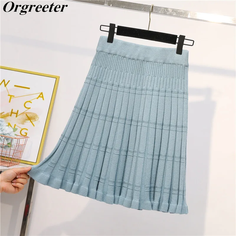 Newest Thick Knitted Skirt 2019 Autumn and winter New Candy color Striped Pleated Ruffles hem Knit Skirt Wild Korean Short Skirt
Newest Thick Knitted Skirt 2019 Autumn and winter New Candy color Striped Pleated Ruffles hem Knit Skirt Wild Korean Short Skirt