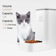 Pet Cat Dog Automatic Food Feeder Water Drink for Cats Feeding Bowl Dogs Food Drink Self-Dispensing Gravity Automatic Dispenser