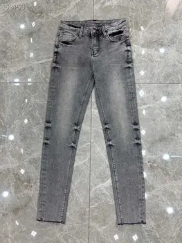 2020 Summer New Jeans for Women High Waist Diamonds Elastic Stretch Female Washed Runway Fashion Denim Skinny Pencil Gray Jeans
2020 Summer New Jeans for Women High Waist Diamonds Elastic Stretch Female Washed Runway Fashion Denim Skinny Pencil Gray Jeans