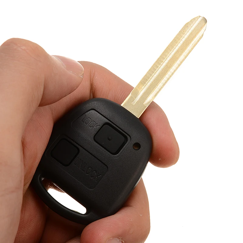 1pc Remote Car Key Shell Case For Toyota Yaris Prado Tarago Camry Corolla Blade + Rubber Button Pad + Micro Switches