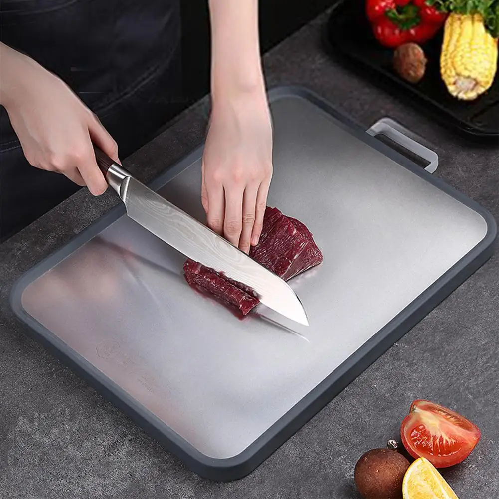 Stainless Steel high quality Dual Purpose Chopping Board for Home Kitchen Vegetable Fruit Meat Cutting Kitchen Accessories
Stainless Steel high quality Dual Purpose Chopping Board for Home Kitchen Vegetable Fruit Meat Cutting Kitchen Accessories