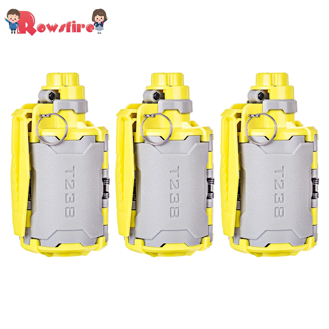 New 3 Pcs T238 V2 Large Capacity Gun Toy With Time-Delayed Function For Gel Ball BBs Airsoft Wargame - Grey + Yellow
New 3 Pcs T238 V2 Large Capacity Gun Toy With Time-Delayed Function For Gel Ball BBs Airsoft Wargame - Grey + Yellow