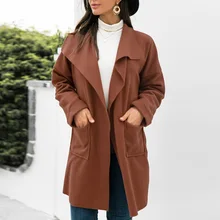 2021 New Fashion Casual Autumn And Winter Women's Solid Color Woolen Long Coat Overcoat
2021 New Fashion Casual Autumn And Winter Women's Solid Color Woolen Long Coat Overcoat