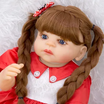 DollMai 23 Inch Full Silicone Reborn Baby Dolls For kids Playmates Realistic 57 cm Princess Dolls bebe Reborn Boneca gift 
DollMai 23 Inch Full Silicone Reborn Baby Dolls For kids Playmates Realistic 57 cm Princess Dolls bebe Reborn Boneca gift