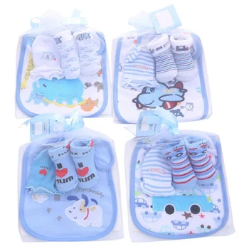 Newborn Baby Boy Kids Cartoon Bibs Gloves Set Cartoon Soft Anti-slip Socks Infant Anti Scratch Cotton Gloves Set With Bibs
Newborn Baby Boy Kids Cartoon Bibs Gloves Set Cartoon Soft Anti-slip Socks Infant Anti Scratch Cotton Gloves Set With Bibs