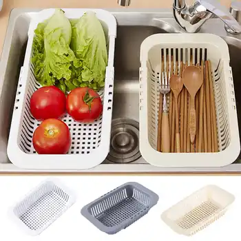 Multifunctional Sink Draining Rack Retractable Storage Box Vegetables Basket Dish Drainer Organizer Holder Kitchen Strainer
Multifunctional Sink Draining Rack Retractable Storage Box Vegetables Basket Dish Drainer Organizer Holder Kitchen Strainer