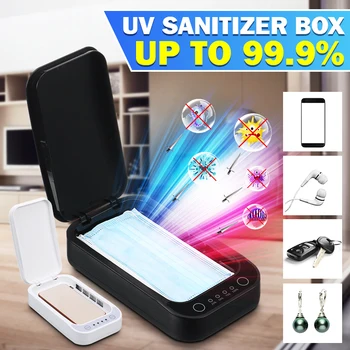 UV Disinfection Box Sanitizer Charger Prevent Flu For iPhone/Samsung Mobile Phone Headphones Mask Sterilizer Kill 99.9% Viruses
UV Disinfection Box Sanitizer Charger Prevent Flu For iPhone/Samsung Mobile Phone Headphones Mask Sterilizer Kill 99.9% Viruses
