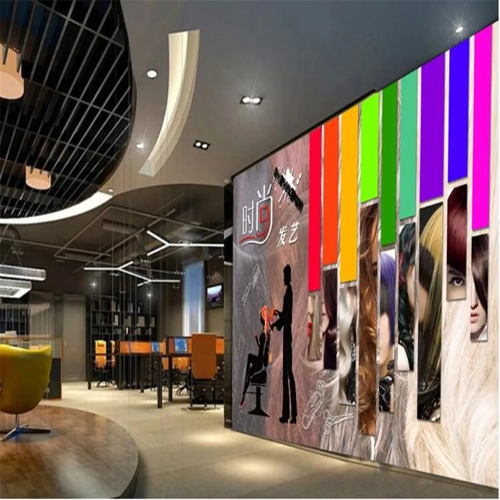 Milofi custom 3D colorful beauty from scratch, trend barber shop hair salon background wall large wallpaper mural
Milofi custom 3D colorful beauty from scratch, trend barber shop hair salon background wall large wallpaper mural