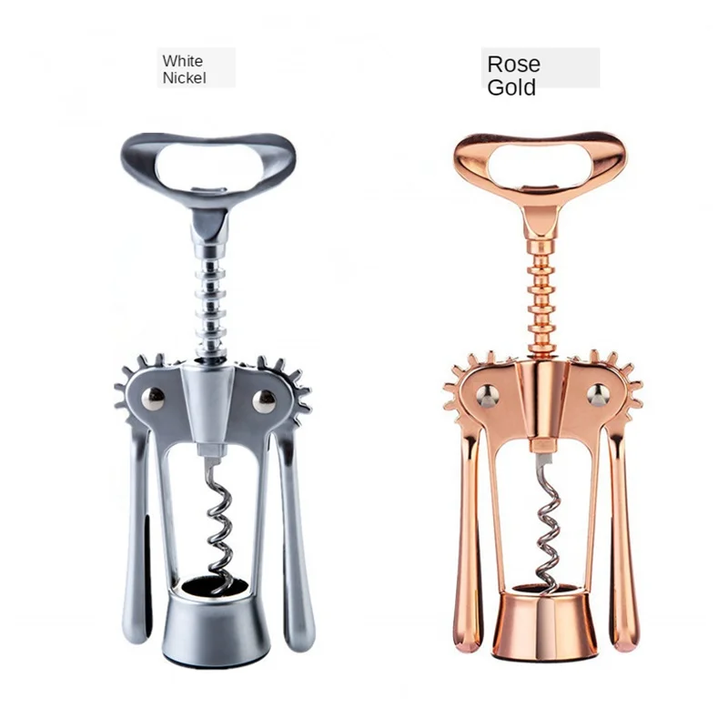 Quality Rose Gold Portable winged Shape Red Wine Corkscrew Kitchen Beer Cap Opener Metal Wine Cork Remover Bars Sommeliers Tools 
Quality Rose Gold Portable winged Shape Red Wine Corkscrew Kitchen Beer Cap Opener Metal Wine Cork Remover Bars Sommeliers Tools