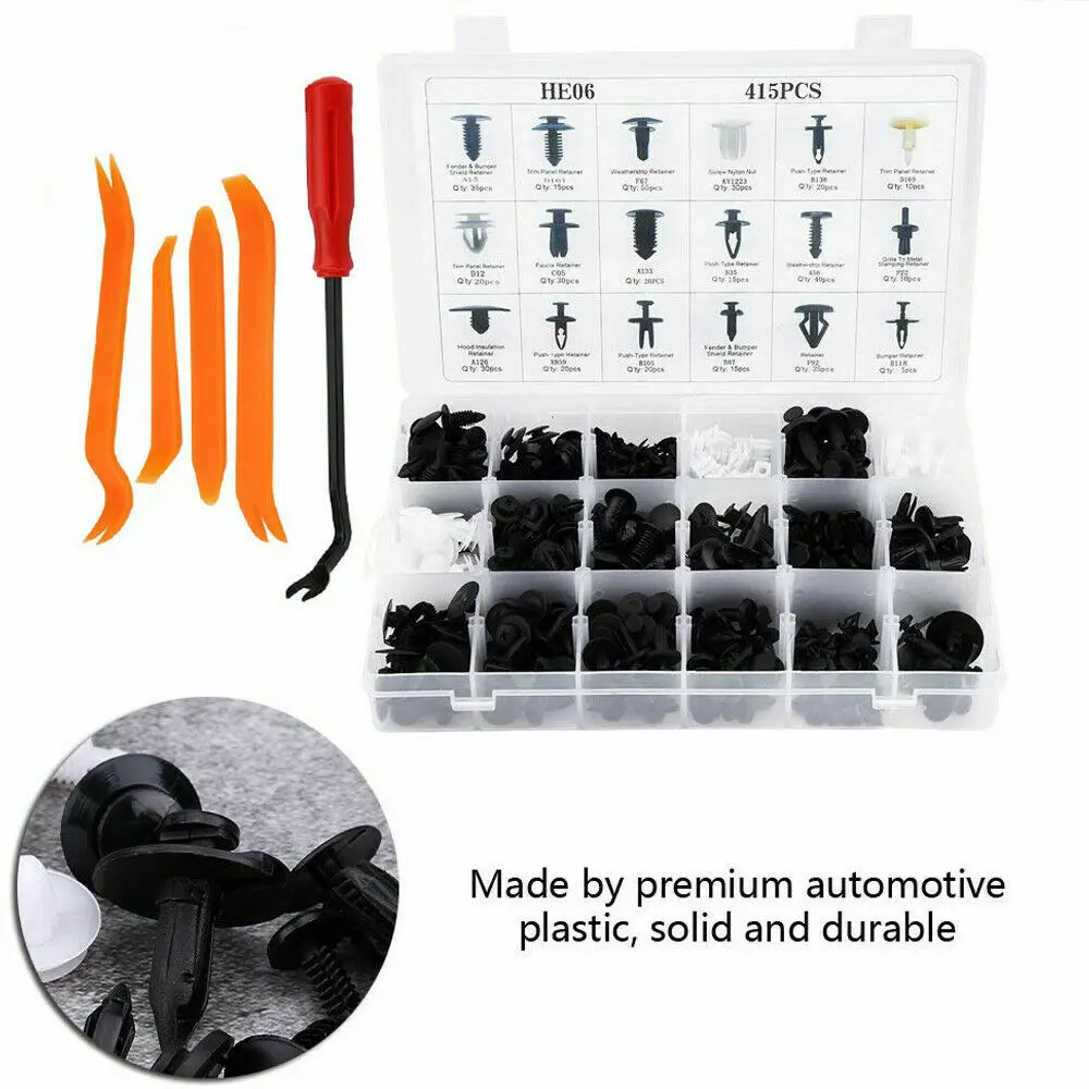 415 Pcs Auto Fastener Series Car Push Pin Clips 9 Hf946f882fa70452a9509c3b9c272e776H Car Push Pin Clips