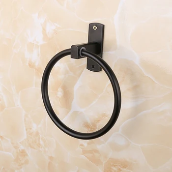 Black Perforated Towel Ring Hanger Space Aluminum Bathroom Towel Wall-Mounted Round Towel Ring
Black Perforated Towel Ring Hanger Space Aluminum Bathroom Towel Wall-Mounted Round Towel Ring
