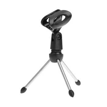 Desktop Mic Microphone Tripod Stand Holder Bracket with Rubber Cap Foldable Portable Durable 
Desktop Mic Microphone Tripod Stand Holder Bracket with Rubber Cap Foldable Portable Durable
