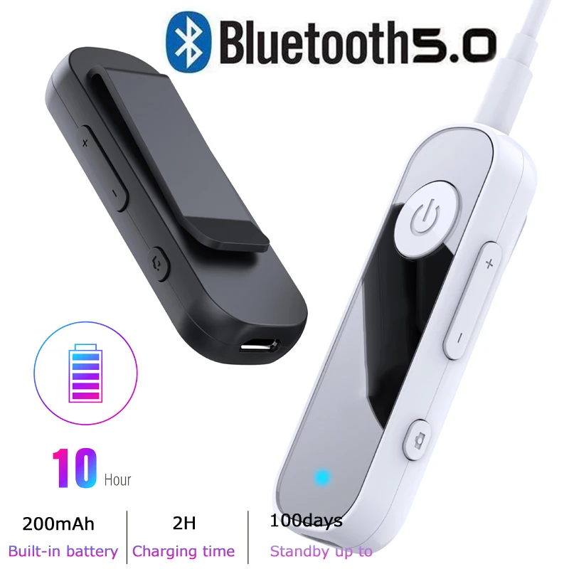 Bluetooth 5 0 приемник 3 мм AUX аудио адаптер для автомобильных наушников динамик музыка