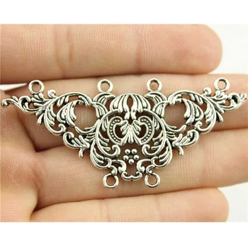 WYSIWYG 2pcs 66*30mm vintage antique silver tone Connections charms
WYSIWYG 2pcs 66*30mm vintage antique silver tone Connections charms