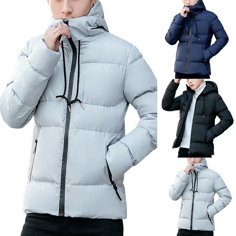 Men's Warm Parkas Jacket Coats 2019 Autumn Winter Warm Long Sleeve Sweatwears Casual Cotton Thick Hooded Outwears Men Solid Coat
Men's Warm Parkas Jacket Coats 2019 Autumn Winter Warm Long Sleeve Sweatwears Casual Cotton Thick Hooded Outwears Men Solid Coat