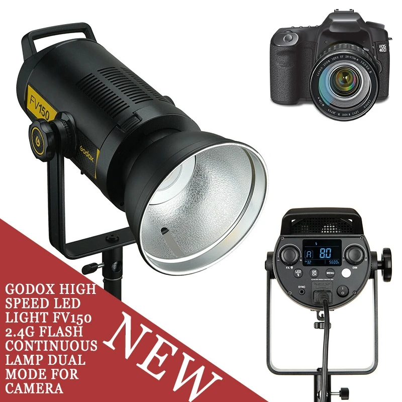 Godox High Speed LED Light FV150 2.4G Flash Continuous Lamp Dual Mode For Camera Parts Accessory
Godox High Speed LED Light FV150 2.4G Flash Continuous Lamp Dual Mode For Camera Parts Accessory