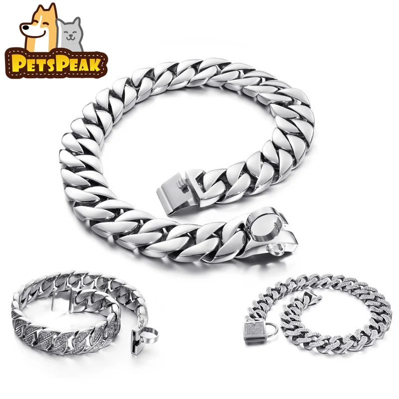 32mm Big Metal Dogs Training Choke Curb Chain Collars For Large Strong Dogs Pitbull Bulldog Silver Never Fade
32mm Big Metal Dogs Training Choke Curb Chain Collars For Large Strong Dogs Pitbull Bulldog Silver Never Fade