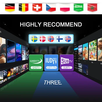 

World 4K TV BOX IP Android Nederland Germany Europe Sweden Poland Norway Denmark Arabic Smart TV Box M3U NO APP Include