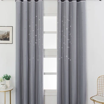 Lychee Hollow Star Printed Window Blackout Curtain Double-layer Shade Curtains for Living Room Bedroom Window Curtain Drape
Lychee Hollow Star Printed Window Blackout Curtain Double-layer Shade Curtains for Living Room Bedroom Window Curtain Drape