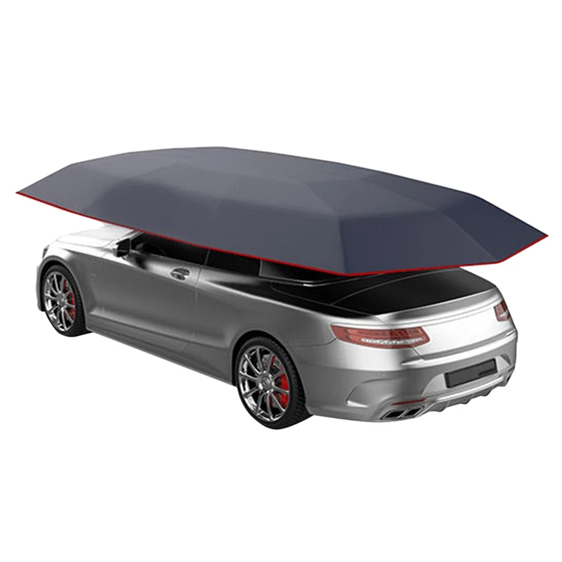 Universal Car Sun Shade Umbrella Cover Tent Cloth Uv Protect Waterproof 4.2 x 2.1M Blue |