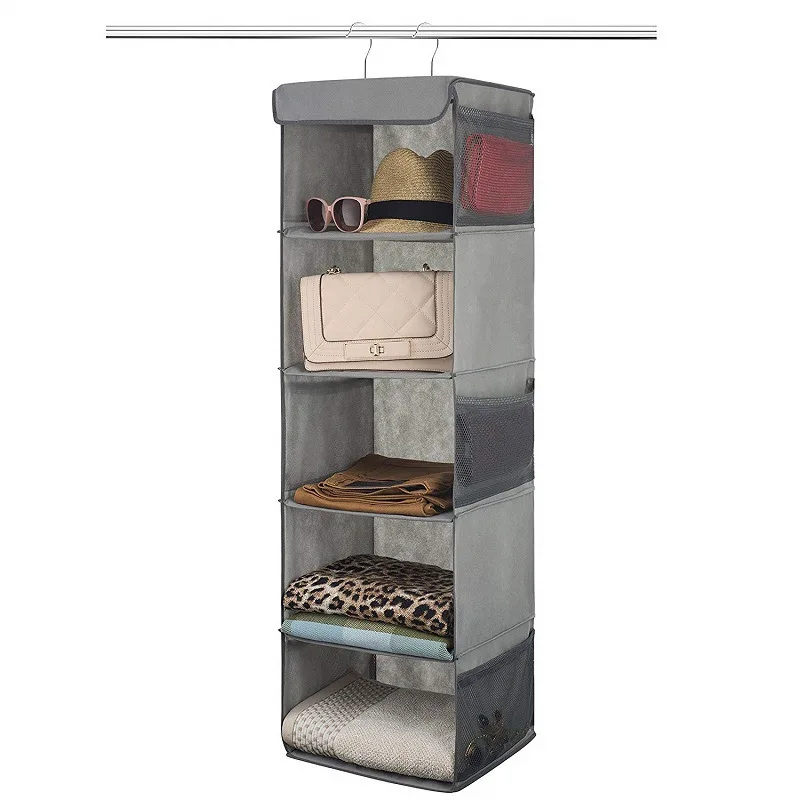 5 Large Pockets Hanging Storage Bag With Side Mesh Pockets Wardrobe Organizer Bag For Clothes Dust-Proof Hook Handbags Storage
5 Large Pockets Hanging Storage Bag With Side Mesh Pockets Wardrobe Organizer Bag For Clothes Dust-Proof Hook Handbags Storage