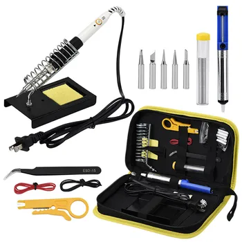 Soldering iron Kit Temperature Adjustable 220V 80W Electric Soldering Iron Set Welding Solder Station Heat Pencil Repair Tool
Soldering iron Kit Temperature Adjustable 220V 80W Electric Soldering Iron Set Welding Solder Station Heat Pencil Repair Tool