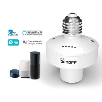 SONOFF Slampher R2 E27 Smart WiFi Light bulb Holder Switch 433MHz RF Wireless Home Automation Compatible with Alexa Google Home
SONOFF Slampher R2 E27 Smart WiFi Light bulb Holder Switch 433MHz RF Wireless Home Automation Compatible with Alexa Google Home