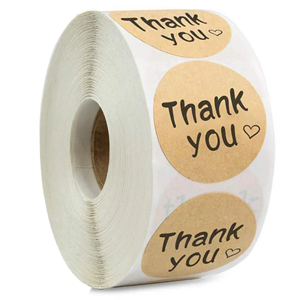 500pcs/roll Round Natural Kraft Handmade Stickers Scrapbooking For Package Adhesive Thank You Sticker Seal Labels Stationery
500pcs/roll Round Natural Kraft Handmade Stickers Scrapbooking For Package Adhesive Thank You Sticker Seal Labels Stationery