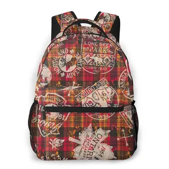 OLN Women Backpack Kids School Bag for Teenage Girls Canada Tartan With Labels Laptop Notebook Bagpack Travel Back Pack 2020
OLN Women Backpack Kids School Bag for Teenage Girls Canada Tartan With Labels Laptop Notebook Bagpack Travel Back Pack 2020