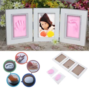 Baby Hand&Foot Print Hands Feet Mold Maker Baby Photo Frame With Cover Fingerprint Mud Set Baby Growth Memorial Gift
Baby Hand&Foot Print Hands Feet Mold Maker Baby Photo Frame With Cover Fingerprint Mud Set Baby Growth Memorial Gift
