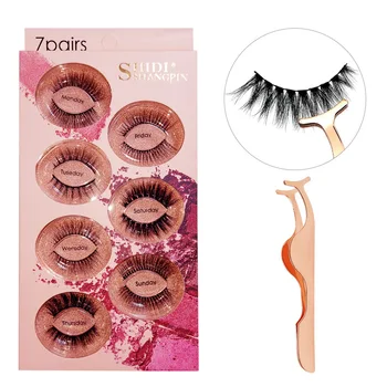 3D Mink False Eyelashes 7 Pairs/set Natural three-dimensional Eyelashes Reusable Cotton Thread Stem False Eyelashes & Tweezer
3D Mink False Eyelashes 7 Pairs/set Natural three-dimensional Eyelashes Reusable Cotton Thread Stem False Eyelashes & Tweezer