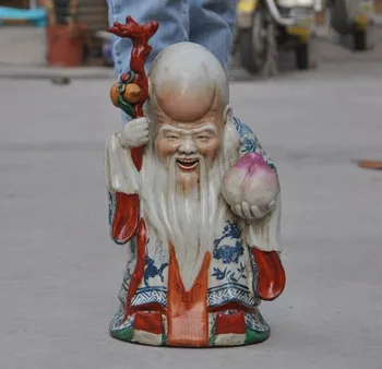wedding decoration 14"China Buddhism Blue&white porcelain peach Shouxing longevity God Crane statue
wedding decoration 14"China Buddhism Blue&white porcelain peach Shouxing longevity God Crane statue