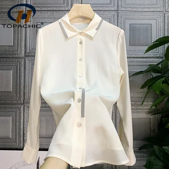 4.15 2020 New Summer Women Contrast color Design Turn-down collar Single Breasted Temperament Silk Blouse
4.15 2020 New Summer Women Contrast color Design Turn-down collar Single Breasted Temperament Silk Blouse