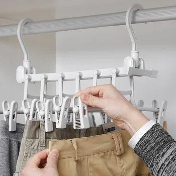 Clothes Hanger Storage Rack Multifunction Dual Hooks 6 Tier Pants Trousers Hanger Rack Save Space Organizer 
Clothes Hanger Storage Rack Multifunction Dual Hooks 6 Tier Pants Trousers Hanger Rack Save Space Organizer