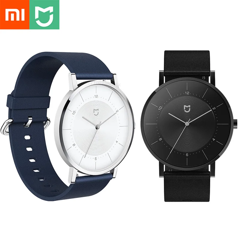 Оригинальные Классические кварцевые часы Xiaomi Mijia водонепроницаемые с двойным